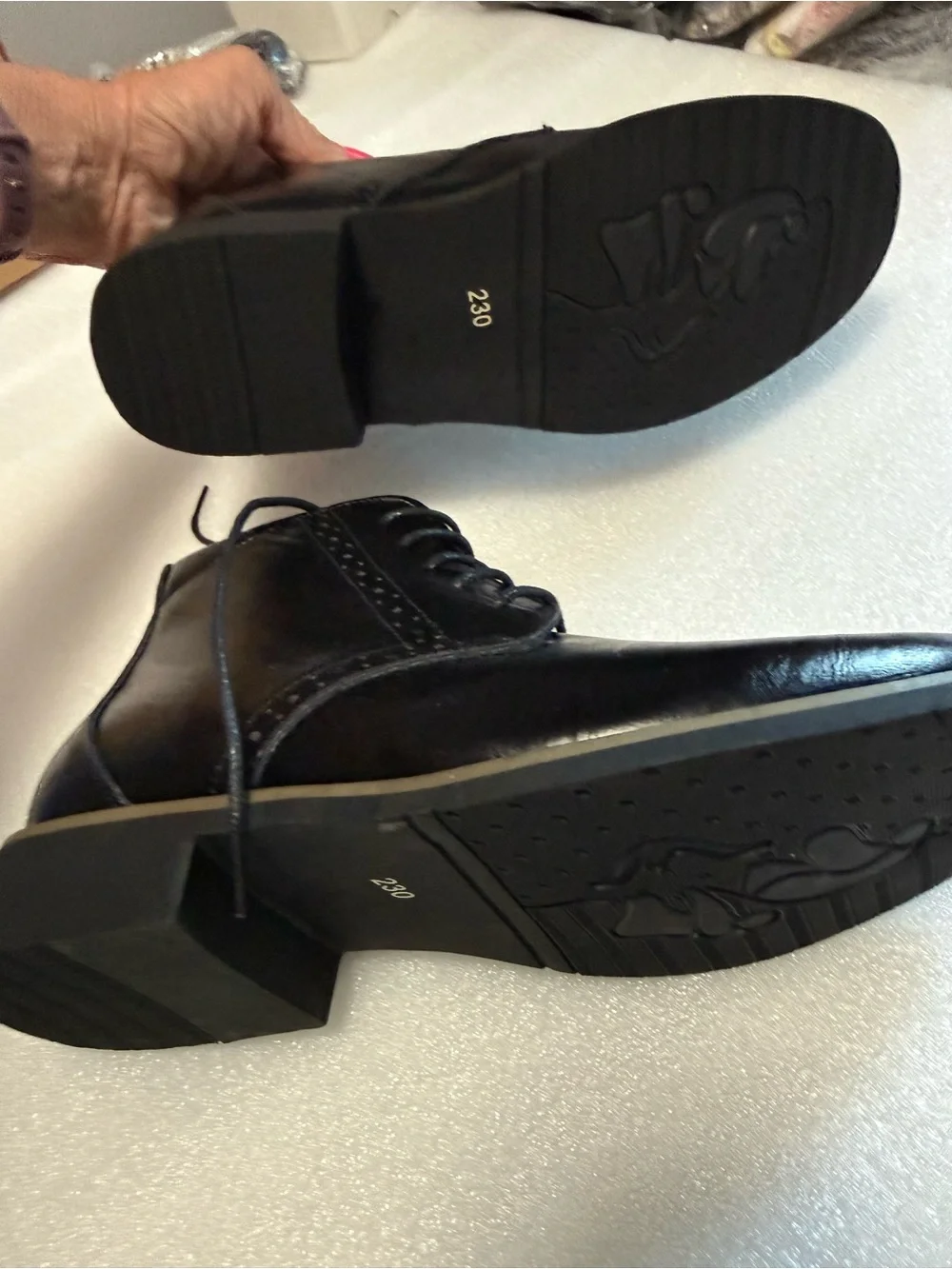 New Men's Black Leather Lace-Up Dress Boots